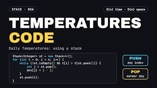 Daily Temperatures | Stack Approach | Code | LeetCode 739