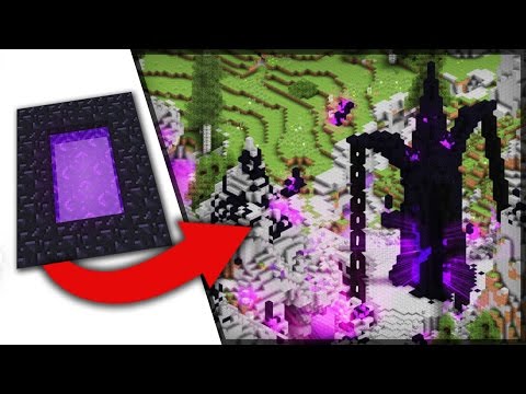 ✔ COMO TRANSFORMAR PORTAL DO NETHER // CONSTRUÇÃO ÉPICA! - MINECRAFT