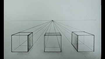 Cube in 1 Point Perspective - The Best Exercise to Learn Drawing in Perspective