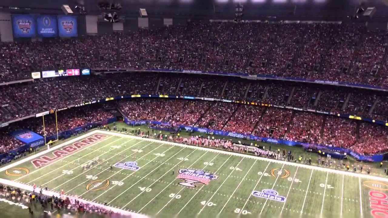 2015 Sugar Bowl time lapse AlabamaOhio State YouTube