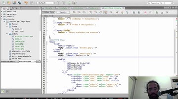 [Curso de PHP 71 de 93] [Sistema visual 02 de 07] Cadastro de itens do menu