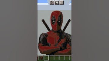 DEADPOOL Pixel Art #shorts #minecraft #deadpool