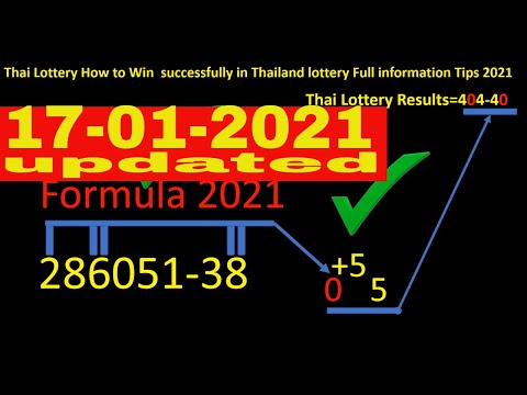 Lottery 2021 thailand Thailand Lottery