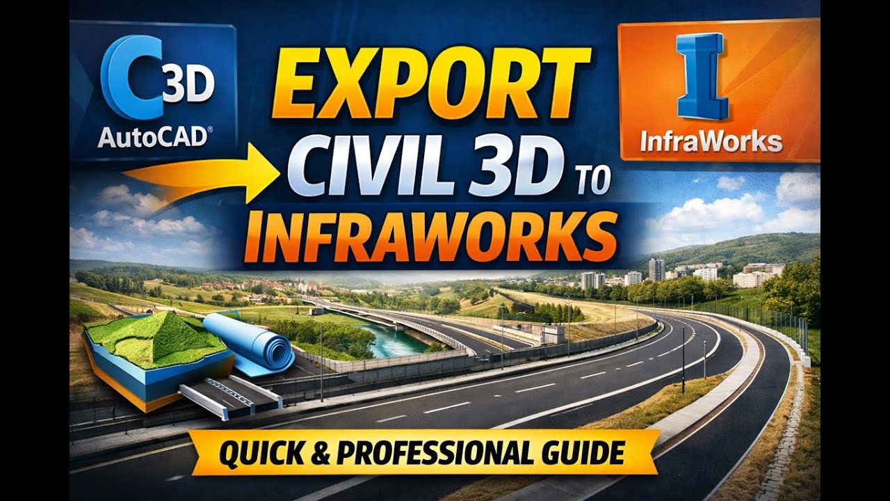 How to Export from AutoCAD Civil 3D to InfraWorks Like a Pro (Quick ...
