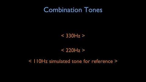 Combination Tones
