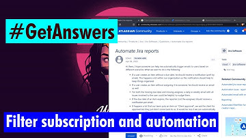 GetAnswers - Filter subscriptions and automation