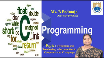 Introduction to Computers Definitions and Terminology by Ms. B Padmaja