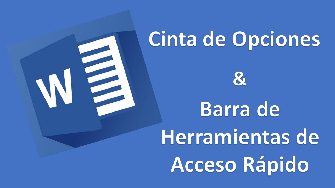 Personalizar cinta de opciones y barra de herramientas de acceso rápido