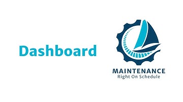 Dashboard Overview in MaintenanceROS