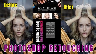 PHOTOSHOP RETOUCHING | Ultimate Retouch Panel Photoshop Plugin Free Download