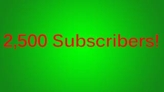2,500 Subscribers