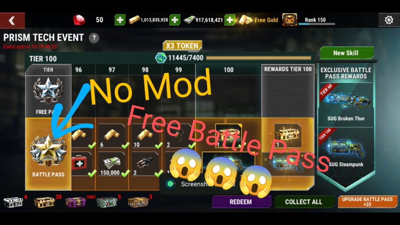 Dead Target Battle Pass free