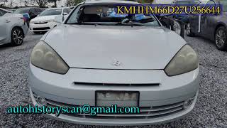 KMHHM66D27U256644 Hyundai Tiburon 2007