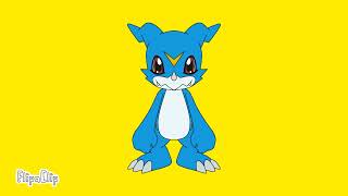 Veemon to gold vdramon