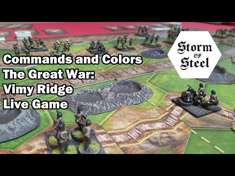 Commands and Colors The Great War: Vimy Ridge Live | Storm of Steel Wargaming