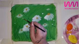 Diy Acrylic Amateur Painting Daisy Garden Tuval Boyama Papatyalar