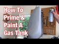 How To Prime & Paint a Gas Tank with Spray Paint-Vintage Motorcycle Restoration Project: Part 52