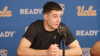 Postgame – Adem Bona, Lazar Stefanovic, Dylan Andrews (Feb. 1, 2024)