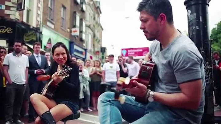 Rodrigo y Gabriela Busking - Grafton St. Dublin - ...