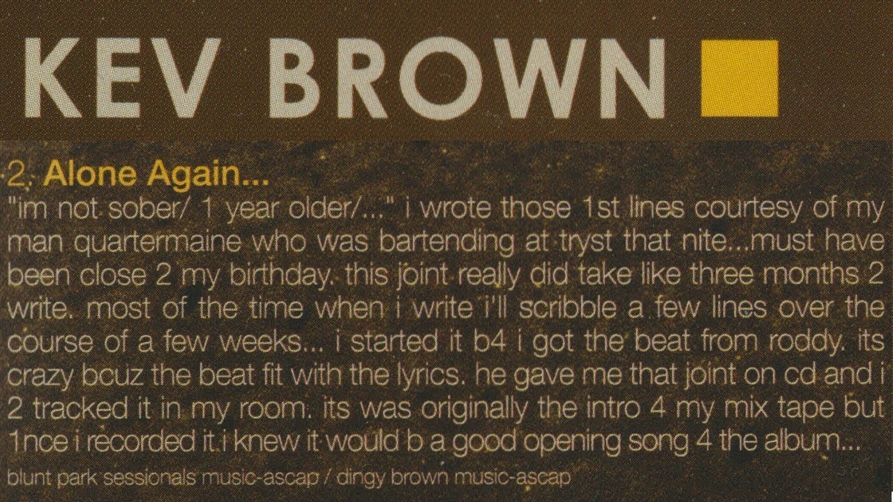 🔊 KEV BROWN Alone Again - I DO WHAT I DO - YouTube