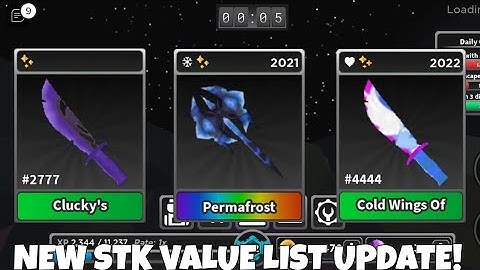 NEW STK VALUE LIST UPDATE! | Survive the killer