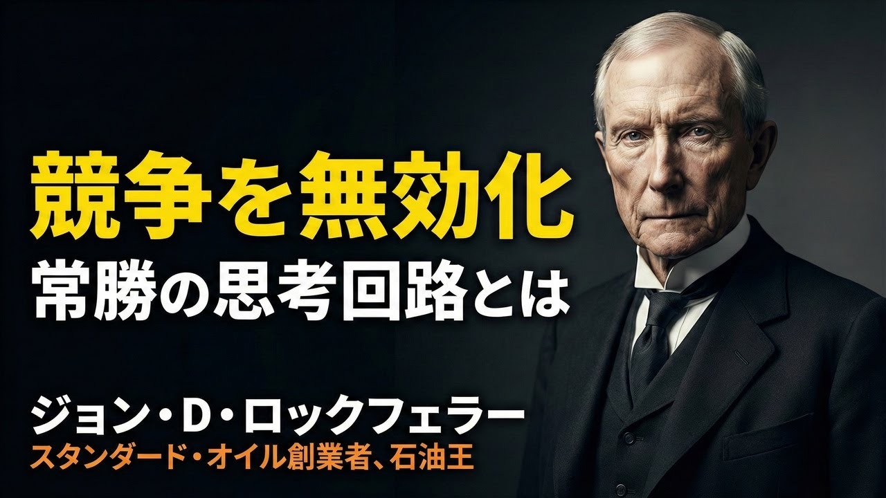 ジョン・D・ロックフェラーの哲学 - 競争を避けて勝ち続ける「合理的思考」