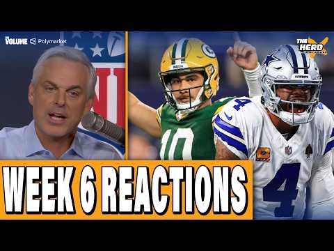 Week 6 REACTIONS: Cowboys, Bears, Rams, Packers, Jalen Hurts | Colin Cowherd: THE HERD NFL