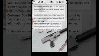 Difference between AML, CDD & KYC