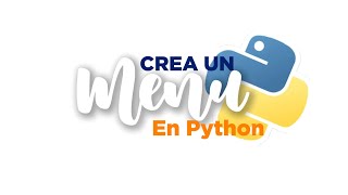 📑Crea un menú en Python✏️📒