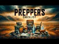 The preppers checklist item by item prepping