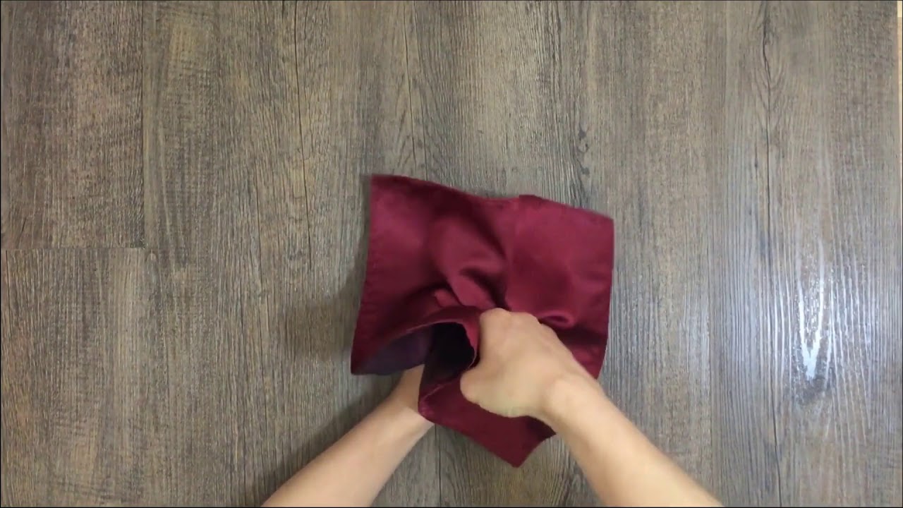 How to Fold a Pocket Square -- The Rose fold - YouTube