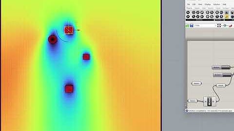 Interactive CFD wind simulation in Rhino