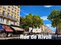 Paris city    rue de rivoli   paris france 4k