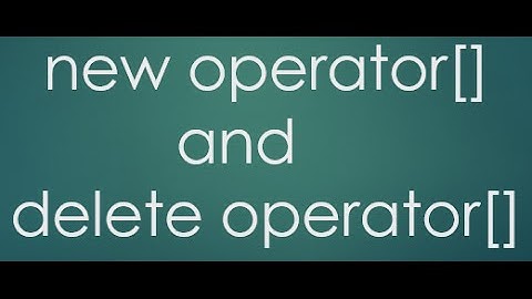 23  new operator[] and delete operator[]