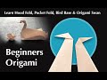 Origami for beginners  hood fold pocket fold bird base  origami swan