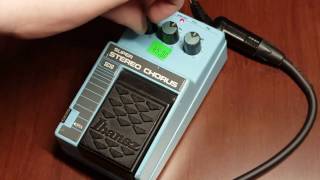 Video thumbnail of "1980s Ibanez SC10 Super Stereo Chorus Demo"