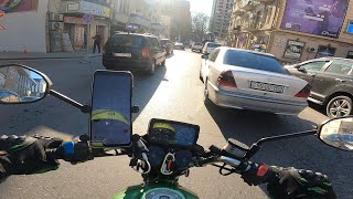 Мотобудни #12 ( езда в городе на мотоцикле) #motovlog  #baku #zongshen #мотобудни