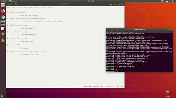 Install an SSH server on ubuntu and enable connections