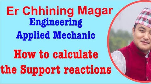 How to calculate the support reaction? #1 #engineering #applied_mechanics