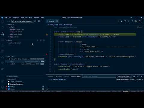 JS Debugging: Setting