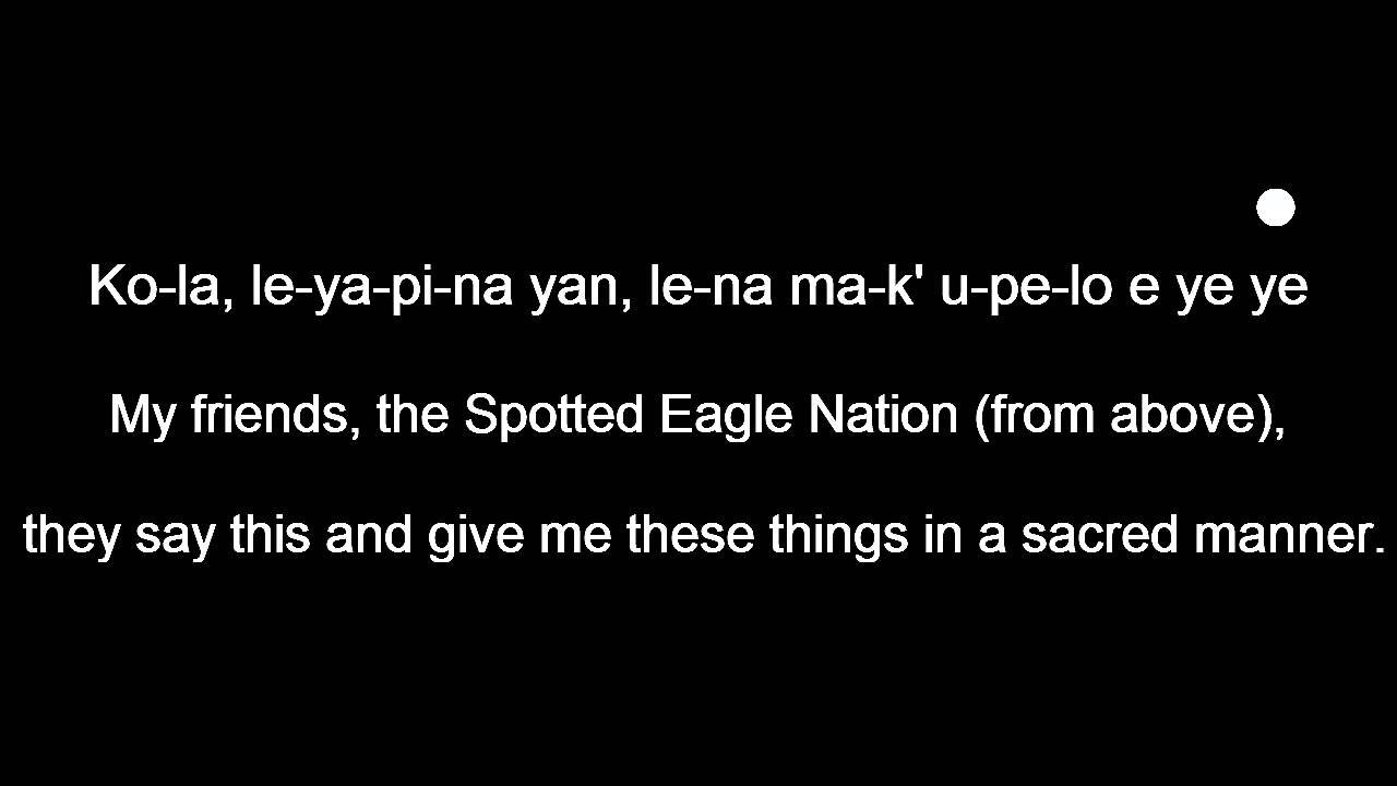 Lakota Lodge Songs 6/16, Spotted Eagle Song, Wanbli Kleska YouTube