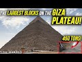 Is this the largest block on the giza plateau massive 450 ton stone egypt pyramid mystery