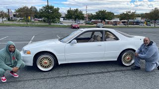 Rare 6 speed Pearl White 94 Acura Legend  Coupe #carsandcoffee #bmorebbsboyz