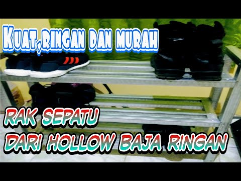  Rak  sepatu  dari  hollow baja  ringan  Modal cuma 120rb 