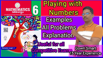 6th Class Maths New Syllabus|| Chapter-3||Playing with numbers||Examples All Problems Explanation