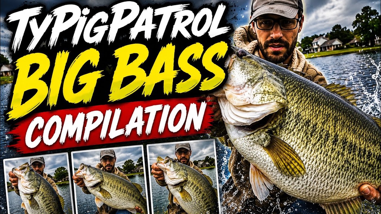 @TyPigPatrol BIG BASS COMPILATION! (GIANT BASS) 11+ POUNDER CAUGHT!!