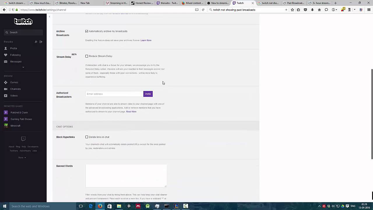 Twitch Not Showing Past Broadcasts Solution Youtube