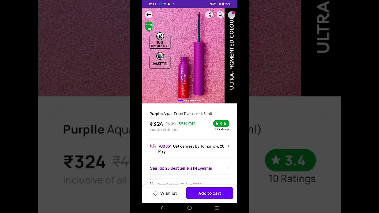 purplle lip tint balm and liquid eyeliner under rs 500 