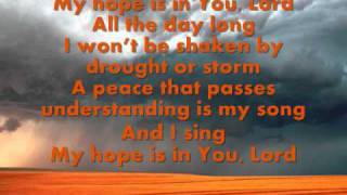 My Hope is in You-Aaron Shust chords