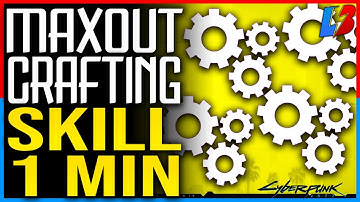 MAX CRAFTING SKILL TO LEVEL 20 FAST - Cyberpunk 2077 XP GLITCH - CRAFTING LEVEL 20 IN 1 MINUTE